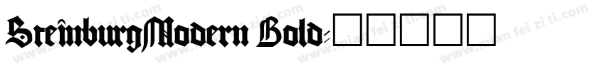 SteinburgModern Bold字体转换